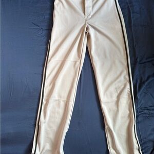Boys Grey and Black Pinstripe Baseball Pants
